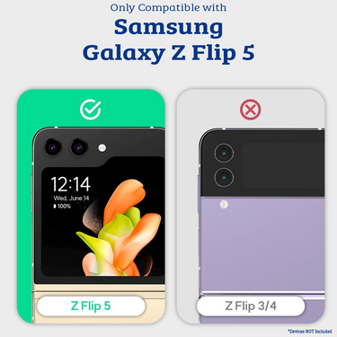Samsung Galaxy Z Flip5 Compatible Case Cover Of Diary With Easy Standing - Black